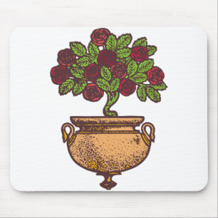 Vintage Jugendstil-Rose Mousepad