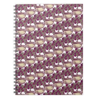 Vintage Jugendstil-Rose Notizblock