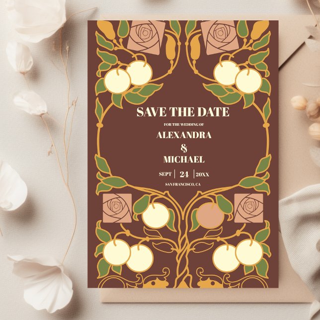 Vintage Jugendstil Save The Date (Von Creator hochgeladen)
