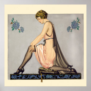 Vintage Jugendstil-Strumpfhosen von Coles Phillips Poster