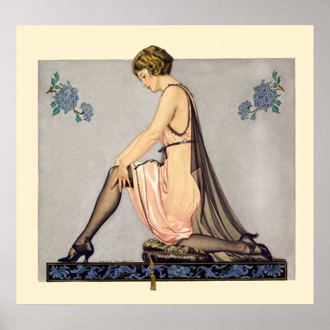Vintage Jugendstil-Strumpfhosen von Coles Phillips Poster (Vorne)