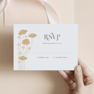 Vintage Jugendstil-UAWG-Karte RSVP Karte