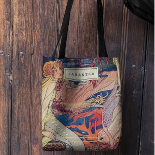 Vintage Jugendstil Wunderschöne Meerjungfrau Perso