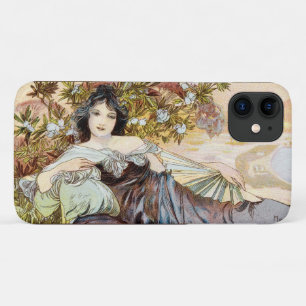 Vintage Jugendstilfrau von Alphonse Mucha Case-Mate iPhone Hülle