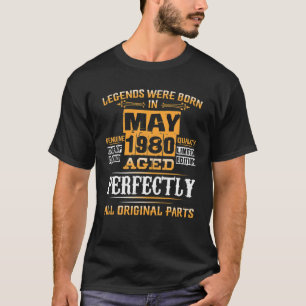 Vintage Juli 1980 41. Geburtstag 41 Jahre Sein T-Shirt