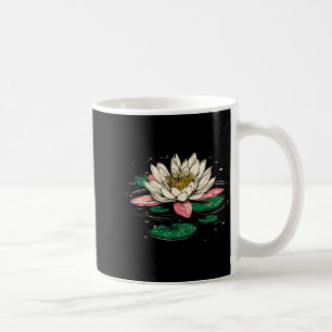 Vintage-Juli-Geburtsblume Seerose Lotus Garten Kaffeetasse