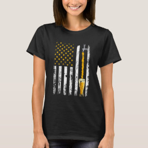 Vintage July Fourth Brauerei Retro Bier Amerikanis T-Shirt