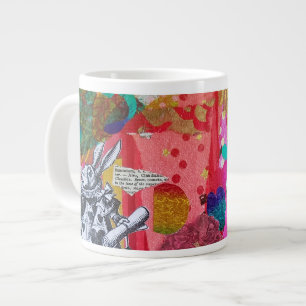 Vintage Jumbo-Tasse für Schale und Weiße Kaninch