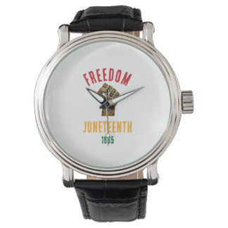 Vintage Juneteenth Freiheit 1865 Panafrikanisches  Armbanduhr