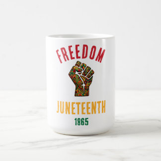Vintage Juneteenth Freiheit 1865 Panafrikanisches  Kaffeetasse