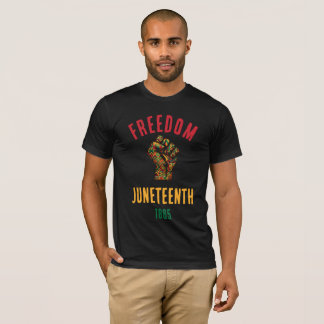 Vintage Juneteenth Freiheit 1865 Panafrikanisches  T-Shirt