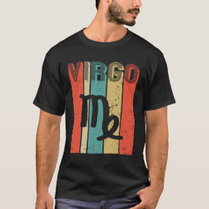 Vintage Jungfrau Mädchen Frauen Sternzeichen Astr T-Shirt