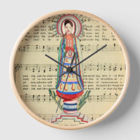 Vintage Jungfrau Mary Our Lady of Light Folksart