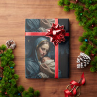 Vintage Jungfrau Mary und Jesus Weihnachten Geburt