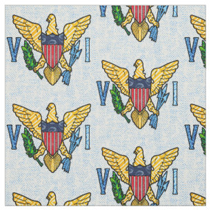 Vintage Jungfrau - US-Flagge Stoff