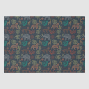 Vintage Jungle Safari Seidenpapier