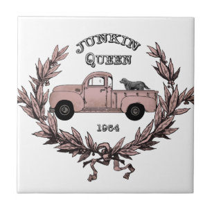 Vintage Junkin Queen LKW-Kachel-Dekor Fliese