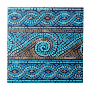 Vintage Kacheln in Blau und Weiß