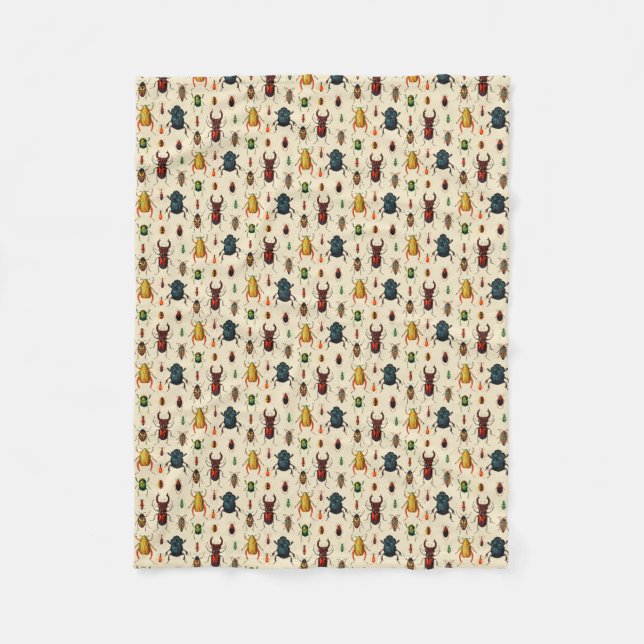 Vintage Käfer Fleecedecke (Vorderseite)