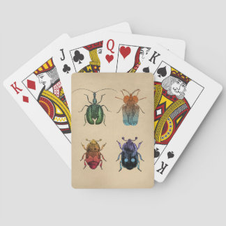 Vintage Käfer-Illustration Spielkarten