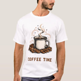 Vintage Kaffee-Liebhaber T-Shirt | Retro Emaille-C