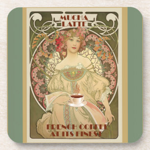 Vintage-Kaffee-Poster-Untersetzer Getränkeuntersetzer