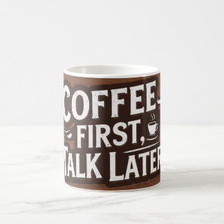 Vintage Kaffee-Tasse | Retro Typografie Coffee Lov Verwandlungstasse