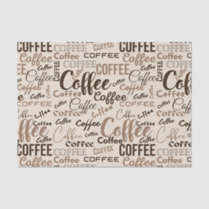 Vintage-Kaffee-Typografie-Muster (4) Seidenpapier
