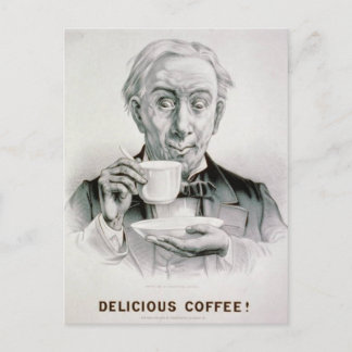 Vintage Kaffeekarte Postkarte