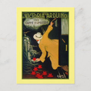 Vintage Kaffeemaschine aus den 20er Jahren Postkarte