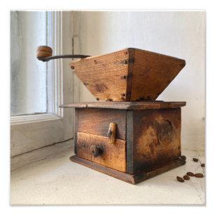 Vintage Kaffeemaschine Fotodruck