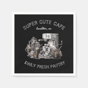 Vintage Kaffeemaschine Serviette