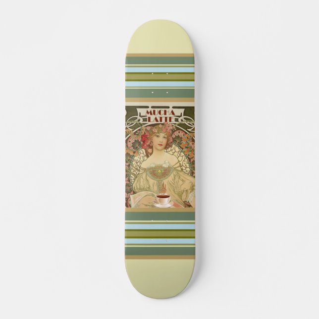 Vintage Kaffeemaschine Skateboard (Vorne)