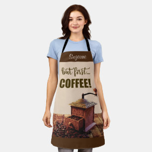 Vintage-Kaffeemühle-All-Over-Print-Schürze Schürze