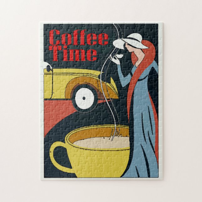 Vintage-Kaffeepause-Puzzle Puzzle (Vertikal)