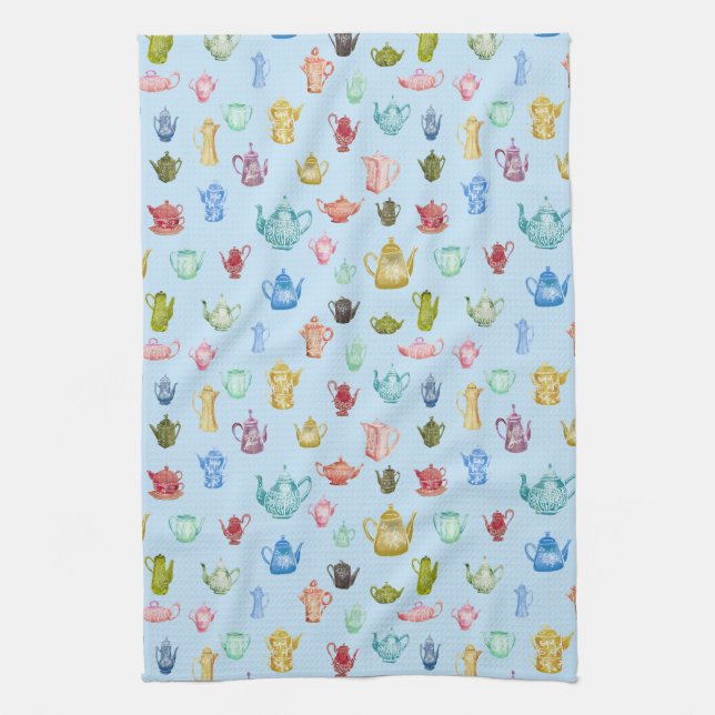 Vintage Kaffeepflanzen - Geschirrtuch (Vertikal)