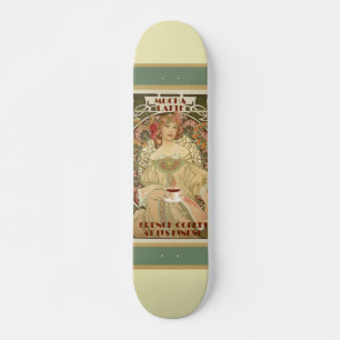 Vintage-Kaffeeplakat-Skateboard Skateboard