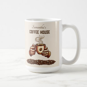 Vintage-Kaffeetasse Benutzerdefinierte Kaffeemarke Kaffeetasse