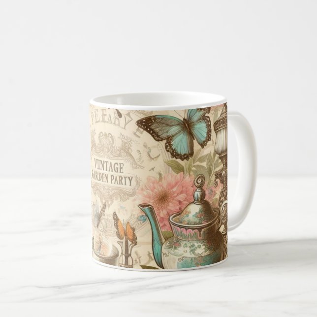 Vintage-Kaffeetasse  Kaffeetasse (VorderseiteRechts)