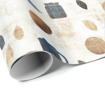 Vintage-Kaffeetasse-Muster für den Vatertag-Wrap