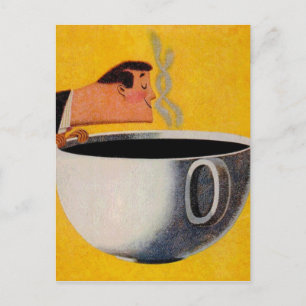 Vintage Kaffeewerbung Postkarte