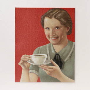 Vintage Kaffeewerbung Puzzle