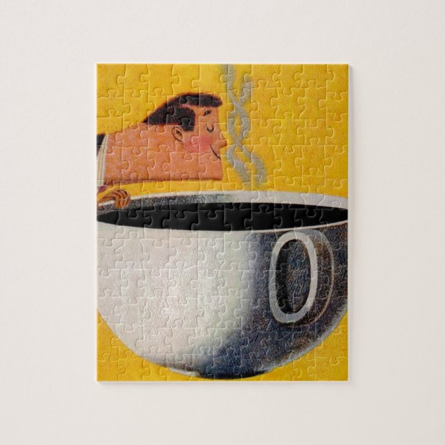 Vintage Kaffeewerbung Puzzle (Vertikal)