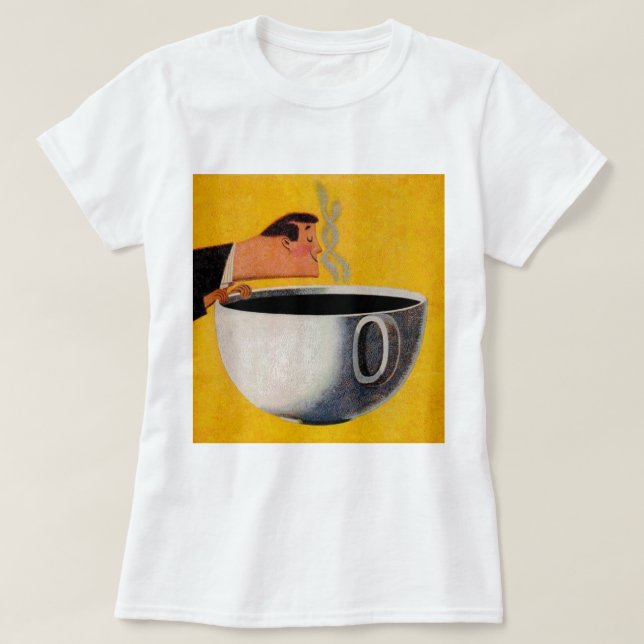 Vintage Kaffeewerbung T-Shirt (Design vorne)