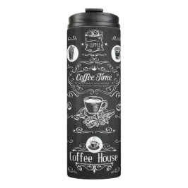 Vintage Kaffeezeit Thermosbecher