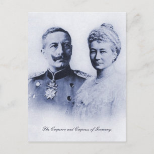 Vintage Kaiser und Kaiserin von Deutschland Postkarte