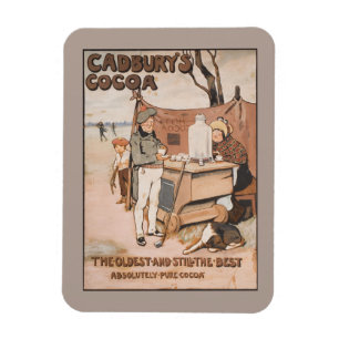 Vintage Kakaowerbung von Cadbury Magnet