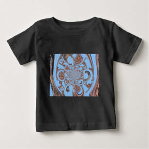 Vintage Kaleidoskop-Kunstdruckkunst Baby T-shirt