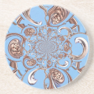 Vintage Kaleidoskop-Kunstdruckkunst Untersetzer