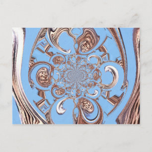 Vintage-Kaleidoskop-Kunstprint Postkarte